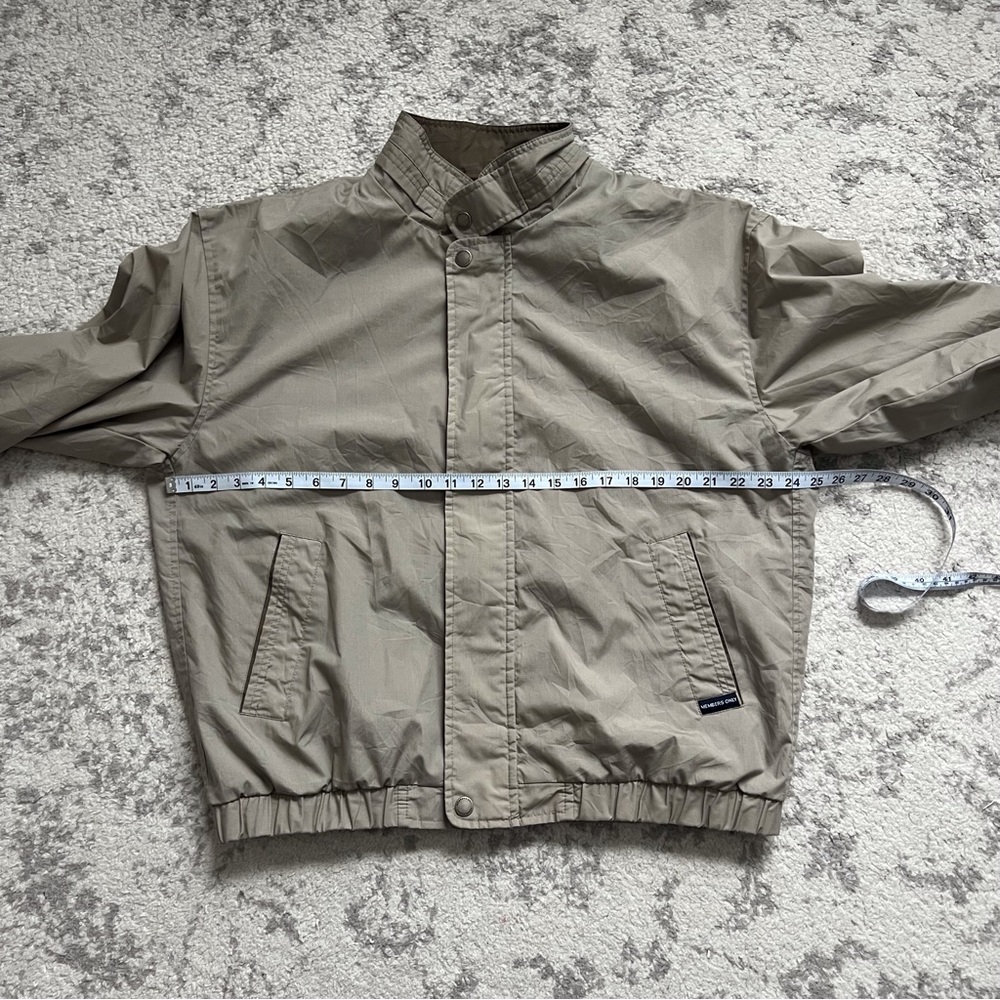 Members Only Vintage Mariner Tan Bomber Jacket Windbreaker Men’s Large - Picture 8 of 9